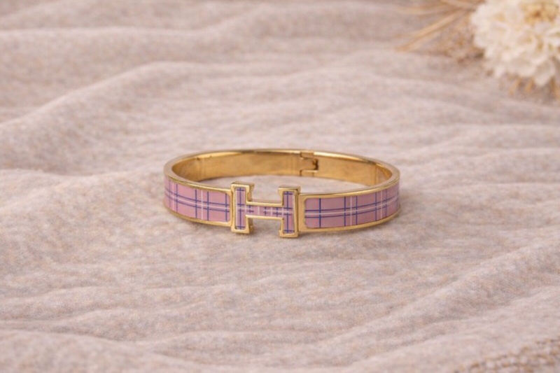 Inspirerad Hermès Armband – Rosa & Guld